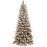 National Tree Company 7.5-ft. Pre-Lit Snowy Westwood Pine Slim Artificial Christmas Tree