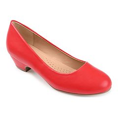 Womens Red Wide Pumps & Heels - Shoes