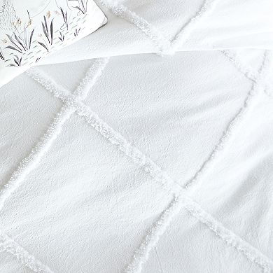 Peri Chenille Lattice Comforter Set