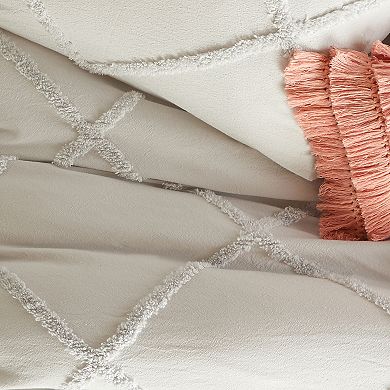 Peri Chenille Lattice Comforter Set