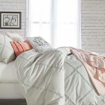 Peri Chenille Lattice Comforter Set