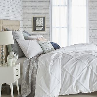 Peri Chenille Lattice Comforter Set