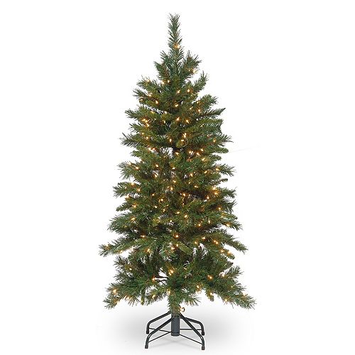 National Tree Company 4.5ft. PreLit Tiffany Fir Slim Artificial