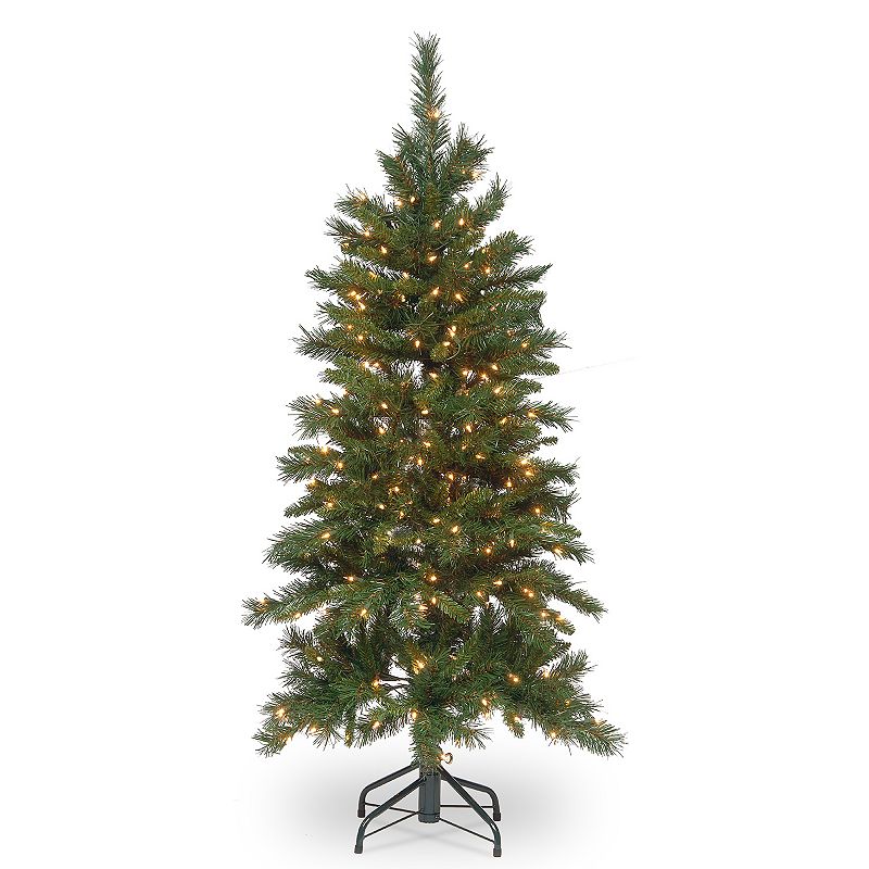 National Tree Company 4.5-ft. Pre-Lit Tiffany Fir Slim Artificial Christmas
