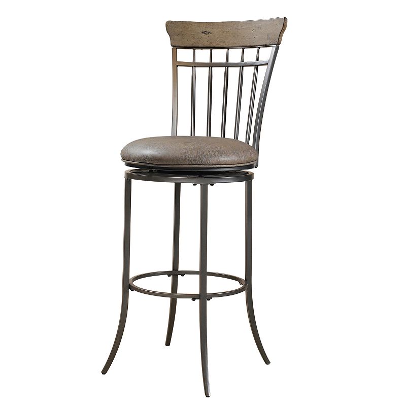 93777464 Savannah Swivel Counter Stool, Brown, Furniture sku 93777464
