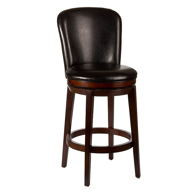 Frankfort Swivel Counter Stool, Brown, Furniture