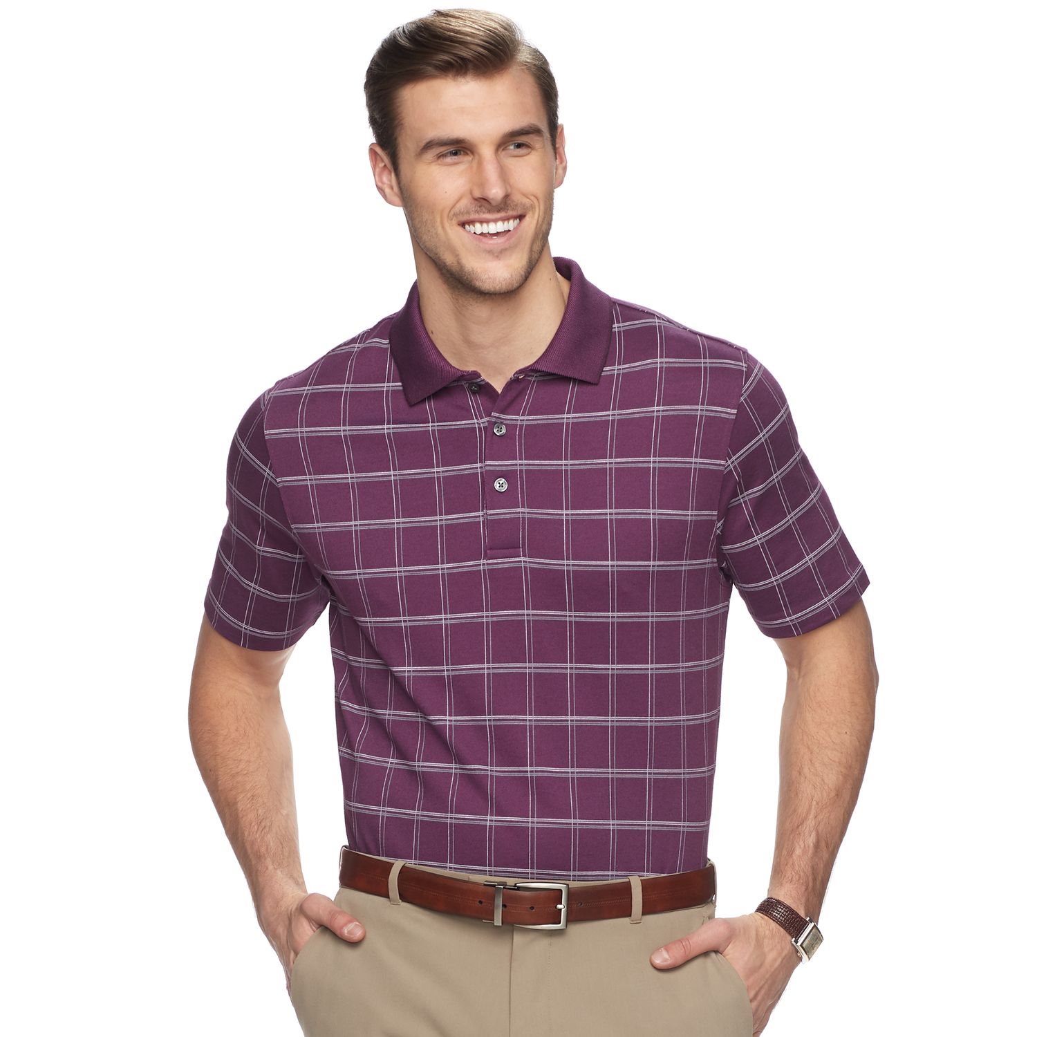 van heusen windowpane polo shirts