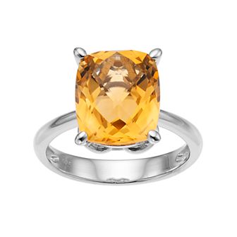 Sterling Silver Citrine Ring