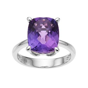 MASTERPIECE Sterling Silver Amethyst Ring