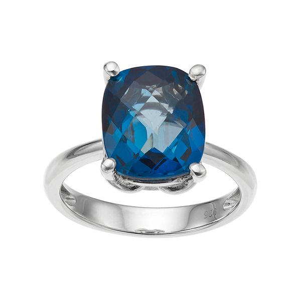 Kohls blue deals topaz ring