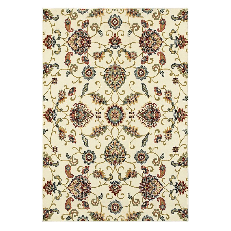 StyleHaven Keswick Garden of Eden Floral Rug, Lt Beige, 10X13 Ft