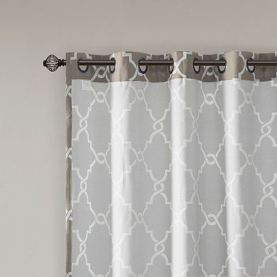 Madison Park Westmont Fretwork Print Window Valance