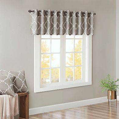 Madison Park Westmont Fretwork Print Window Valance