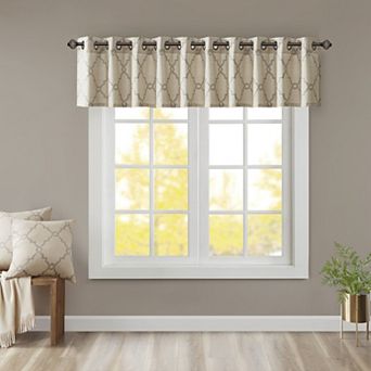 Madison Park Westmont Fretwork Print Window Valance