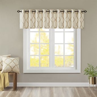 Madison Park Westmont Fretwork Print Window Valance