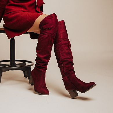 Journee Kaison Women's Over-The-Knee Boots