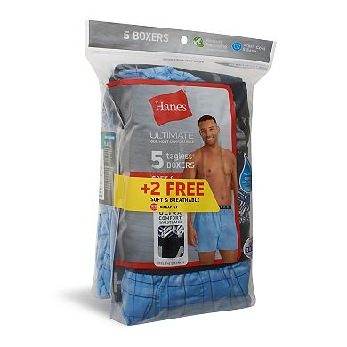 Men's Hanes® 5+2 Bonus Pack Ultimate Comfort Flex Boxer Underwear