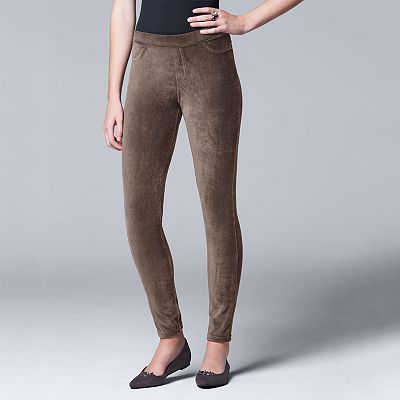 Simply Vera Vera Wang Women s Corduroy Leggings