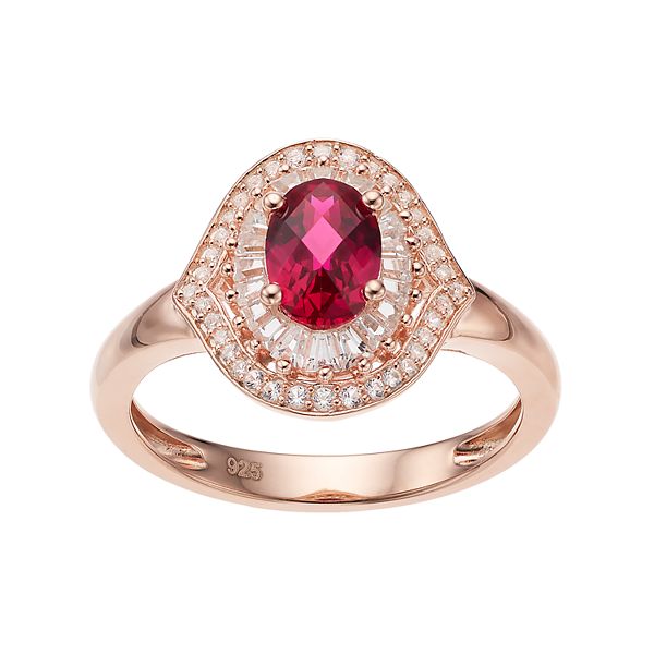 Kohls ruby online ring