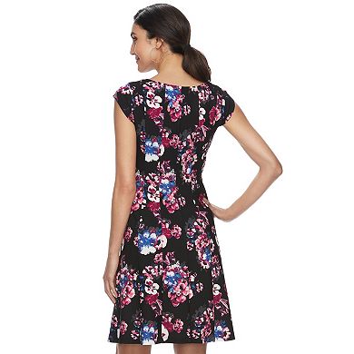 Women's ELLE™ Floral Print Fit & Flare Dress