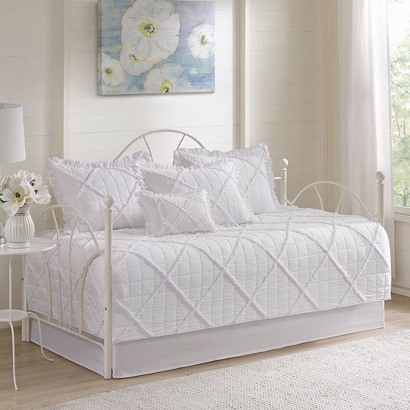Madison Park 6-piece Wendy Daybed Set, White, DAYBED REG