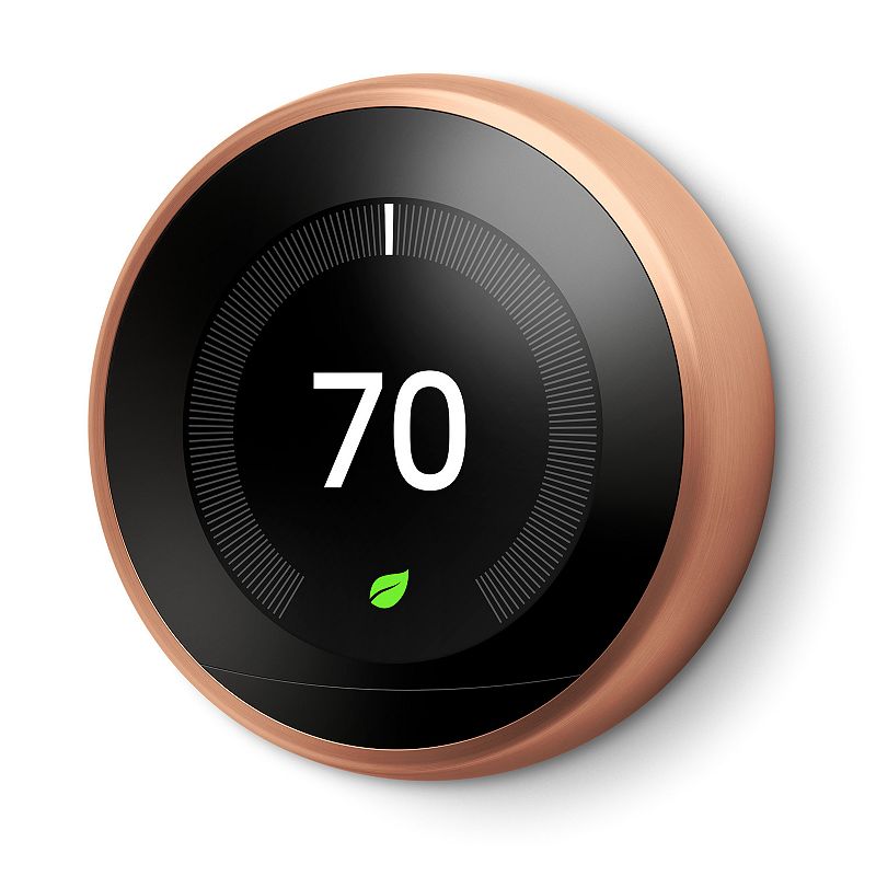 Google Nest Learning Thermostat (3rd Generation), Red/Coppr