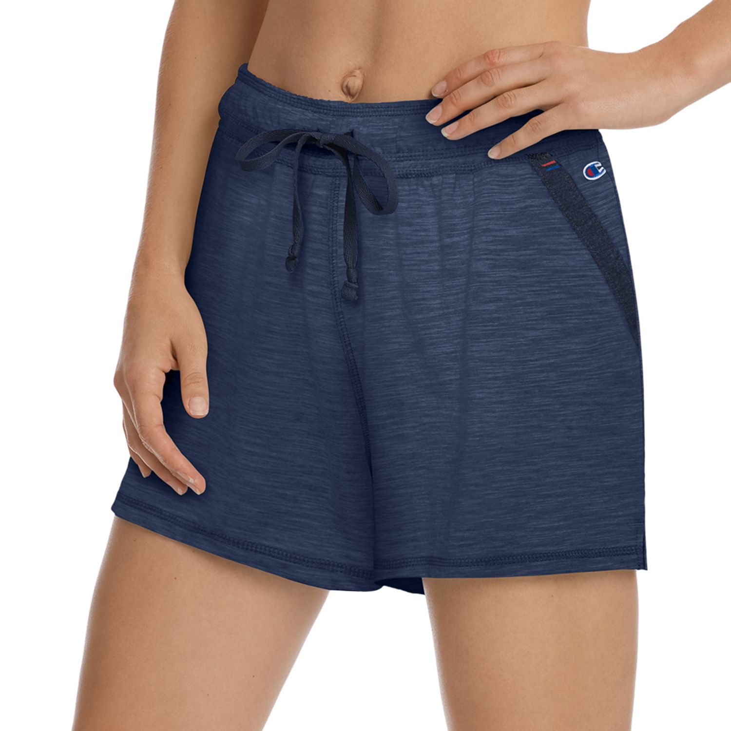 champion heathered jersey shorts