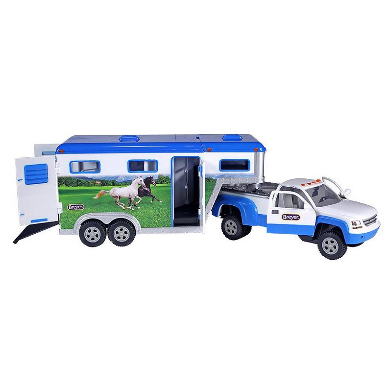 UPC 019756053499 product image for Breyer Stablemates Truck & Gooseneck Horse Trailer, Multicolor | upcitemdb.com