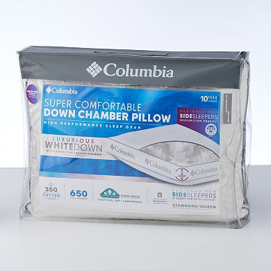 Columbia Medium / Firm Side Sleeper Down Chamber Pillow