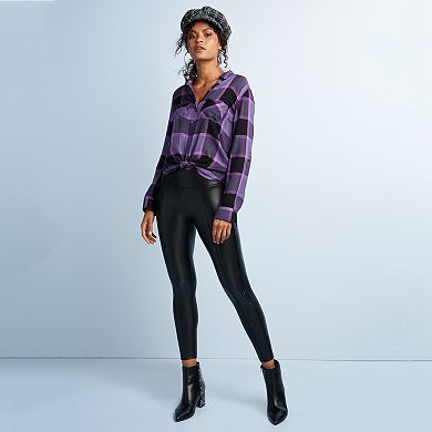 Women's Rock & Republic® Drapey Roll Cuff Shirt
