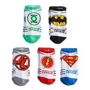 Boys 4-20 Justice League 5-Pack Low-Cut Socks