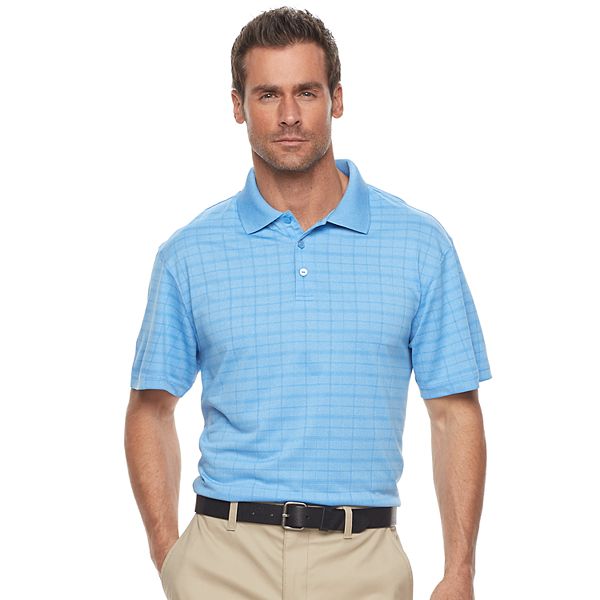 Men's Haggar® Cool 18® Regular-Fit Windowpane Performance Polo