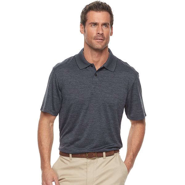 Men's Haggar® Regular-Fit Solid Textured Performance Polo