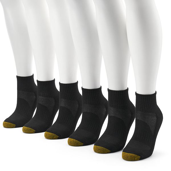 Women's GOLDTOE® 6-Pack Sport Half-Cushion Quarter Socks