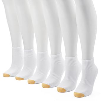 Women's GOLDTOE ® 6-pack Half Cushion Quarter Socks