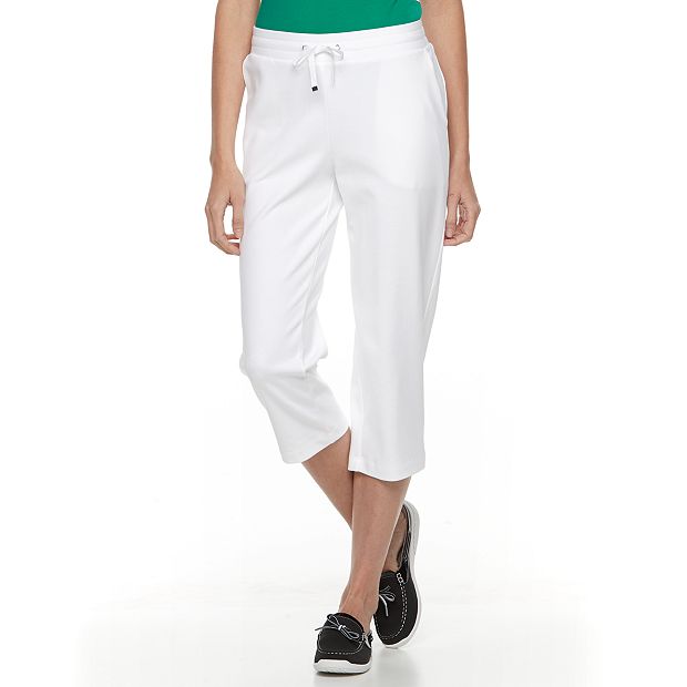 Croft & Barrow Tie Capri Pants for Women