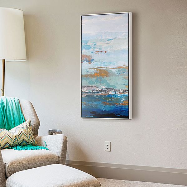 Artissimo Designs Tall Wave Canvas Wall Art