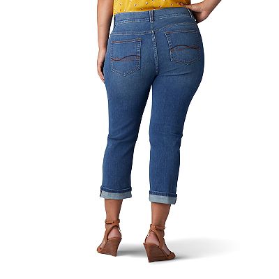 Plus Size Lee Total Freedom Kilee Capri Jeans