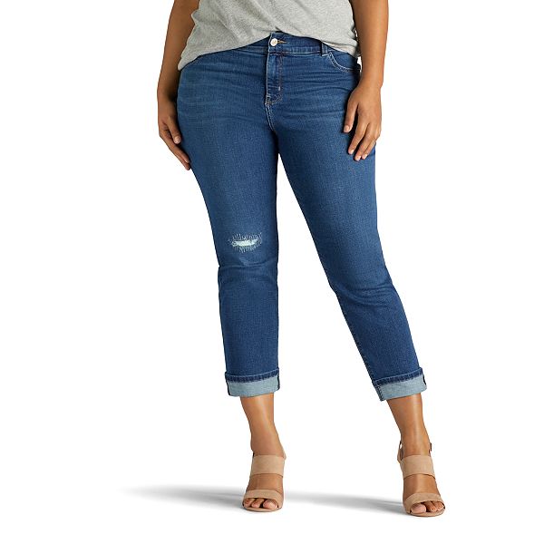 Plus Size Lee Total Freedom Kilee Capri Jeans