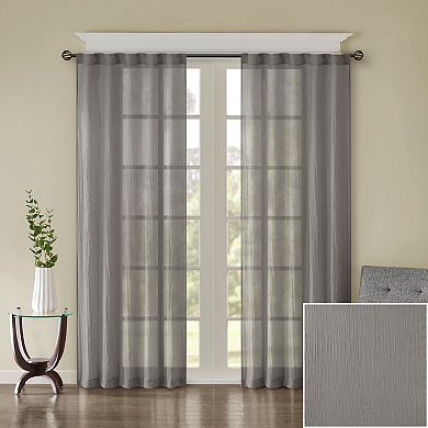 Madison Park 2-pack Kaylee Solid Crushed Window Curtains