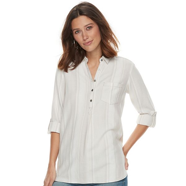 Women's Sonoma Goods For Life® Button Printed Shirt