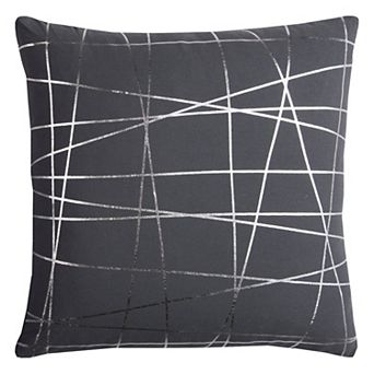 Rizzy Home Rachel Kate Abstract Foil Printed Throw Pillow