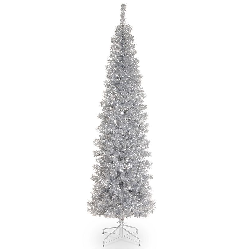 National Tree Company 7-ft. Tinsel Christmas Tree, Silver