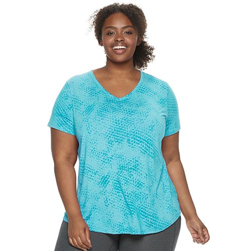 Plus Size Tek Gear® Dry Tek Vneck Tee