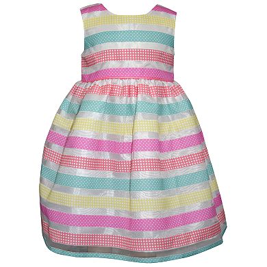 Girls 4-6x Blueberi Boulevard Striped Dress & Cardigan Set