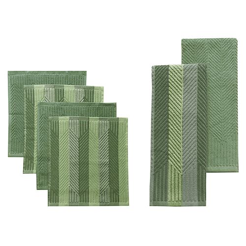 Food Network™ Striped Kitchen Towel & Dishcloth MultiPack