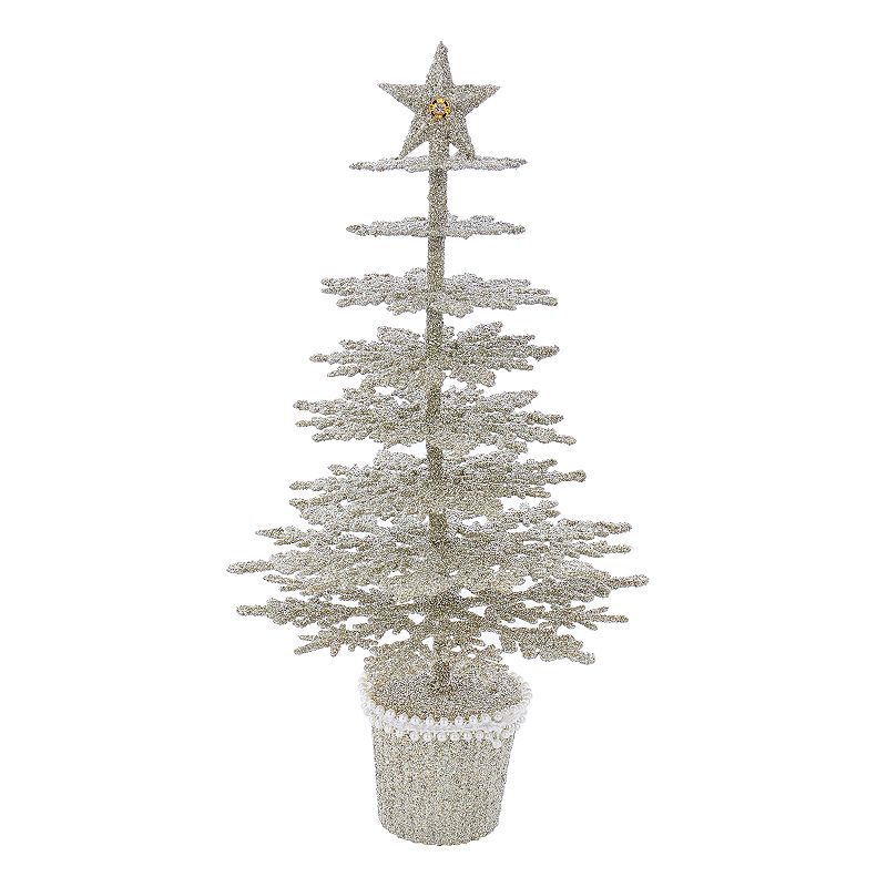 UPC 086131407024 product image for Kurt Adler 13.5-in. Glitter Glamour Christmas Tree Decor, Multicolor | upcitemdb.com