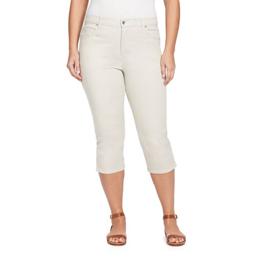 plus size yellow capris