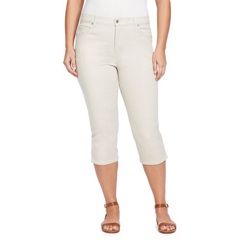 Plus Size Gloria Vanderbilt Amanda Twill Capris