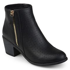 kohls ankle boots black